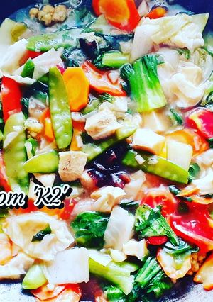 Foto resep TUMIS ANEKA SAYUR CAMPUR TELUR KUKUS MOM 'K2'