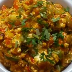 A picture of Matar Paneer bhurji.