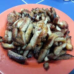 A picture of char siew(pork).