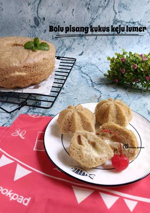 Foto resep Bolu pisang kukus keju lumer