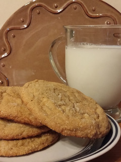 A picture of Peanut butter banana cookies.