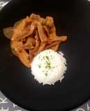 Lomito con champiñones y crema de leche