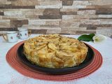 Tarta de manzanas laminadas