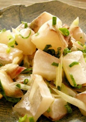 A picture of Japanese-Style Ceviche with Myoga Ginger.
