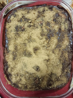 Una foto de Tarta de galletas y chocolate sin huevo y sin horno