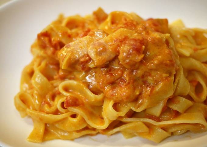 Easiest Way to Make Quick Mascarpone and Tomato Pasta