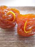 Persimmons Rolled Up with Yuzu Peel