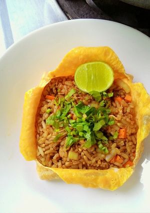 รูปของ ข้าวห่อไข่#อาหารไทยง่ายๆ