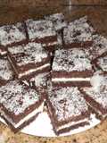 Basbousa de crema y cacao