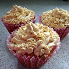A picture of Peanut Butter cupcakes.
