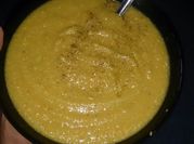 A picture of red lentils chicken