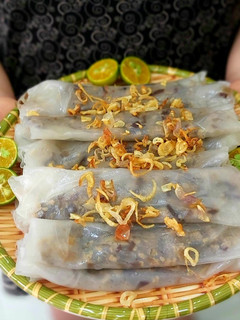 Hình của món Bánh cuốn làm từ bánh đa nem.