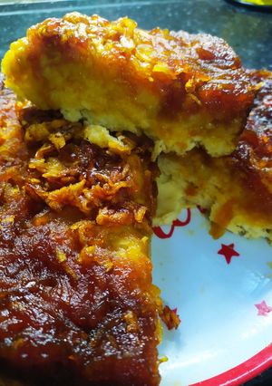 Una foto de Torta de manzana invertida