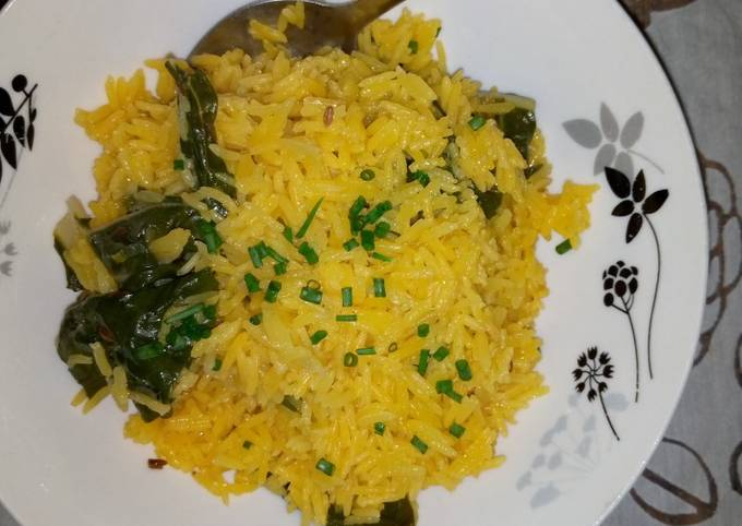 ONE POT RICE WITH SPINACH MEAL