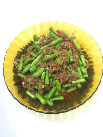 Langkah Gampang Membuat Resep  Buncis cah daging cincang yang Bisa Manjain Lidah, Enak Banget