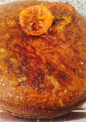 Una foto de Bizcocho con mermelada de naranja de la Visi