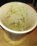 Broccoli blue cheese soup