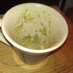 A picture of Broccoli blue cheese soup.