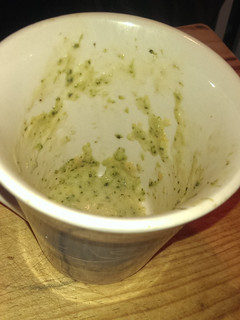 A picture of Broccoli blue cheese soup.