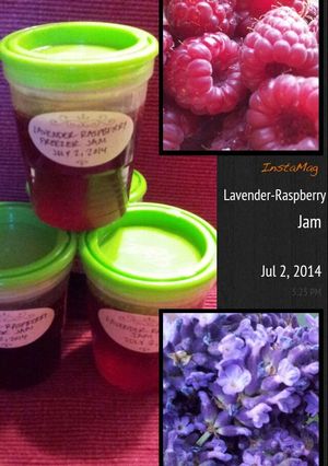 A picture of Lavender Raspberry Jam.