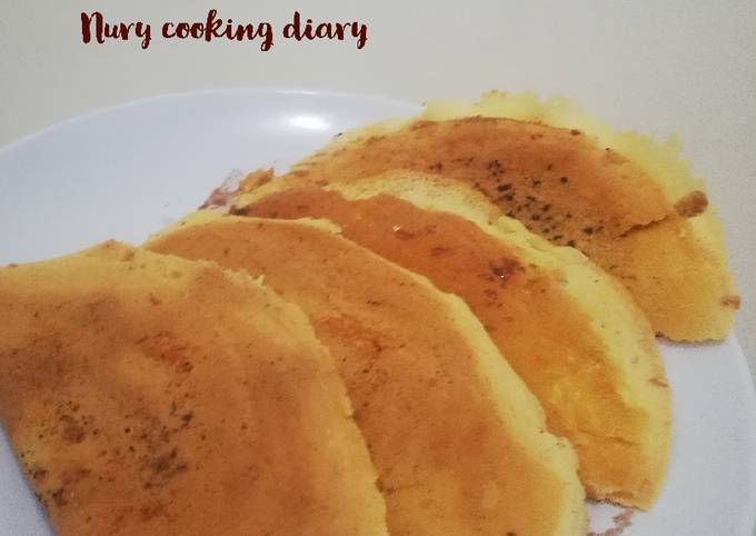 Langkah Mudah untuk Membuat Kue leker Simple (tarakan sendok), Enak