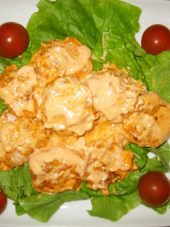 A picture of Shrimp in Chili-Mayonnaise Sauce.