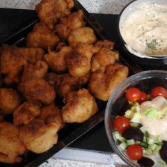 A picture of My Pork, Apple & Mustard Fritters.