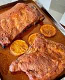 Costillar de cerdo a la naranja