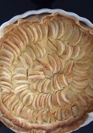Une photo de Tarte aux pommes Alsacienne