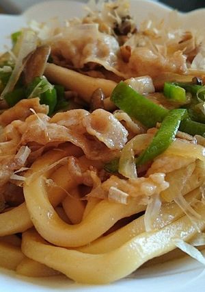 A picture of Quick & Easy Yaki Udon with Shirodashi.