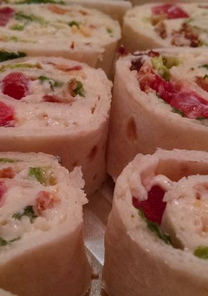 A picture of B.L.T Pinwheels.