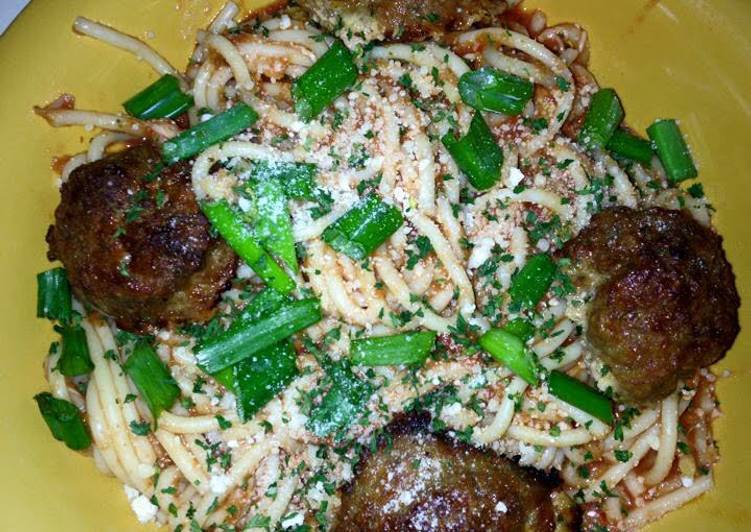 Recipe of Award-winning 4 Cheese Meatballs And Spaghetti