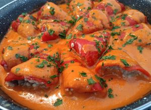 Foto principal de Pimientos del piquillo rellenos de carne