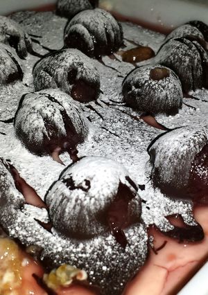 A picture of Chocolate Cherry Jelly Sponge-Pud.