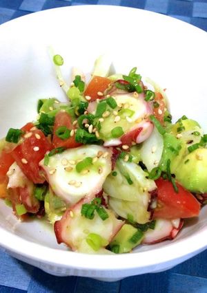 A picture of Hawaiian Octopus Poke.