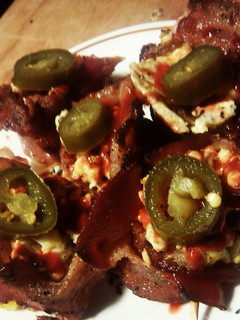A picture of Spiced Egg & Bacon Bowls.