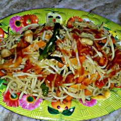Noodles in Indian Style A picture of Noodles in Indian Style.