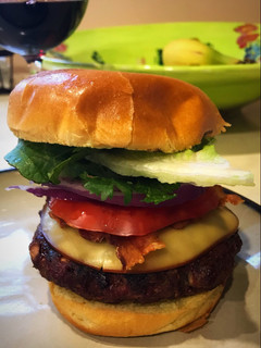 A picture of The Smokehouse Bacon Burger.