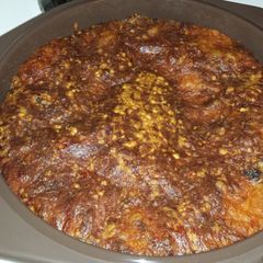 A picture of Cheeseburger Pie.