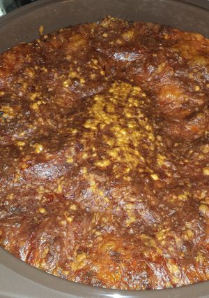 A picture of Cheeseburger Pie.