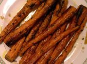A picture of roasted carrots