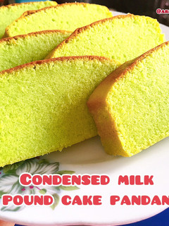 Foto resep Condensed Milk Pound Cake Pandan