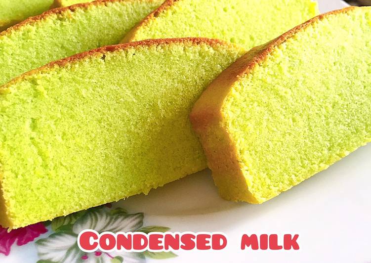 Condensed Milk Pound Cake Pandan