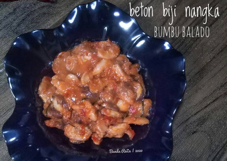 Resep Beton Biji Nangka Bumbu Balado, Bisa Manjain Lidah