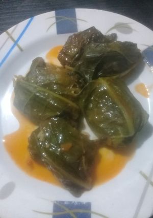 Una foto de Yaprak (niños envueltos con hojas de acelga)