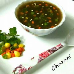 A picture of Ragi Chilli Soup.