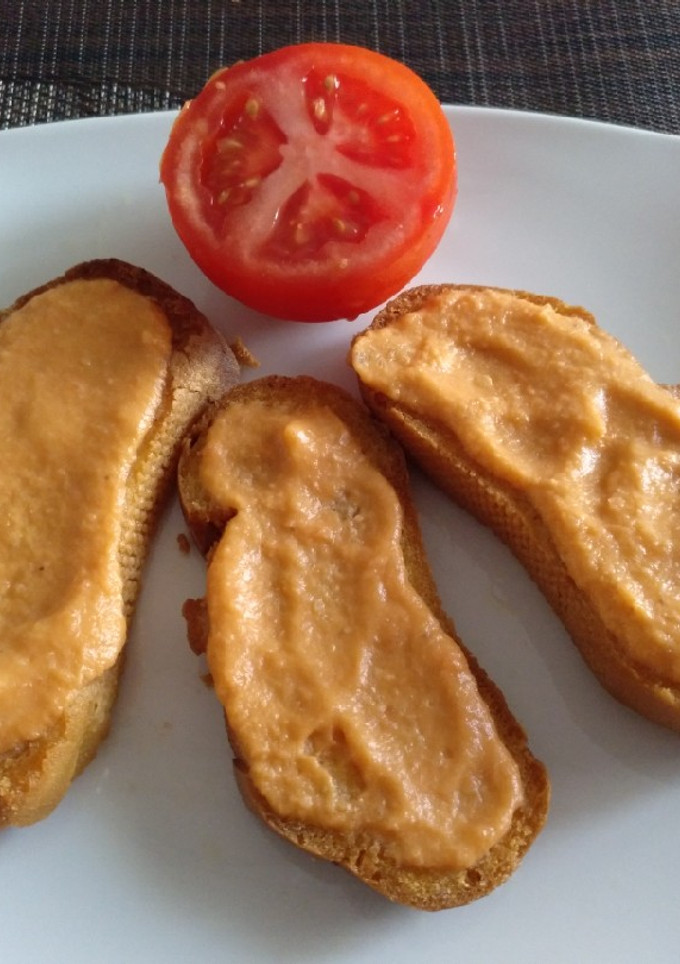 Una foto de Crema de berenjena