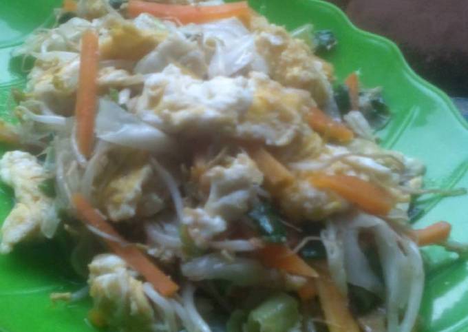Ini dia! Resep membuat Orak arik telur &amp; sayur(lauk sarapan simple)  lezat