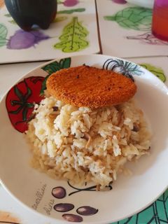 Una foto de Risotto de champiñones - adaptada a moulinex multicooker