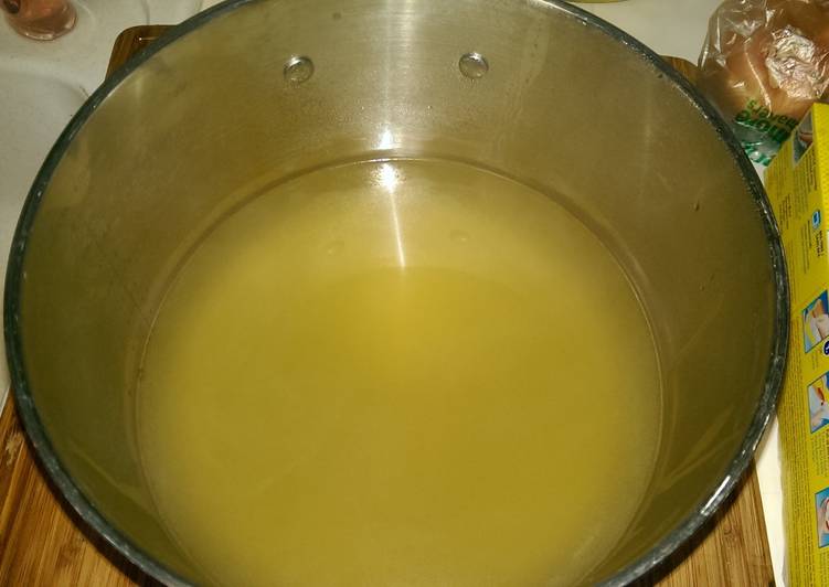 Steps to Prepare Quick Chicken Stock